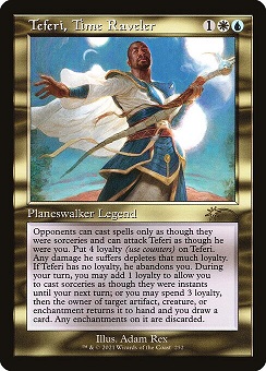 Teferi, Time Raveler Secret Lair Drop - Retro Frame